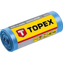 TOPEX - Szemeteszsák, 40mic, 10 darabos, 70x110cm (120l)
