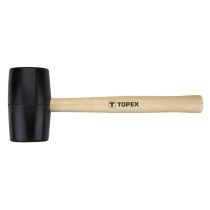 TOPEX - Gumikalapács, fa nyéllel, 450g