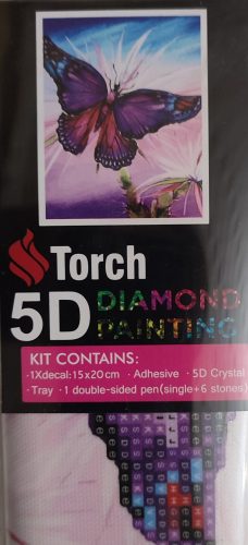 5D gyémánt kirakó 15 x 20 pillangó