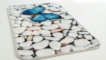 Fürdőszoba szőnyeg 3D, pillangós, 60x100 cm