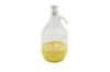 Demizson, 5 literes üveg palack, zárható csatos + műanyag alj